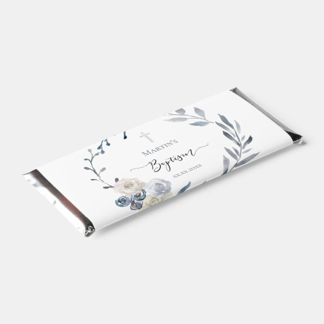 Baptism wreath  hershey bar favors (Angled)
