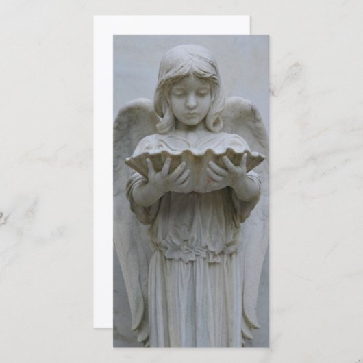 Baptismal Angel (front view) Photo Card (Front/Back)