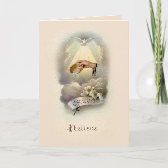 Baptismal Blessing with Holy Spirit Card (Front)