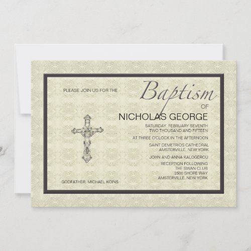 Baptismal Formal Invitation