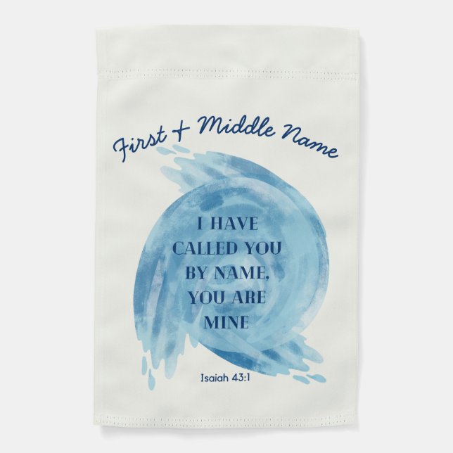 Baptismal Water Garden Flag (Front)