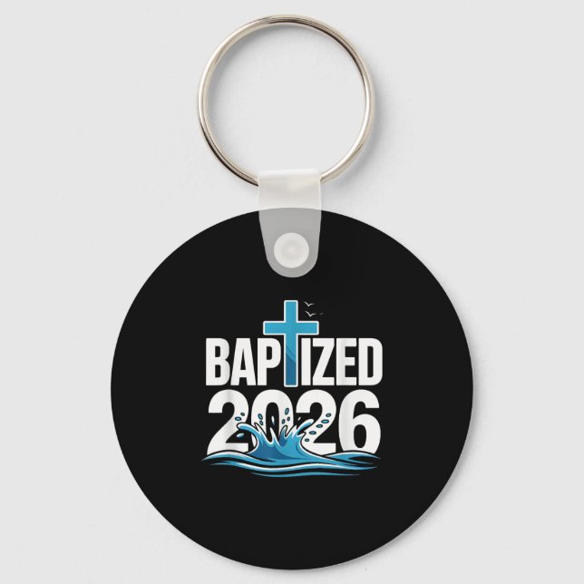 Baptized 2026  keychain (Front)