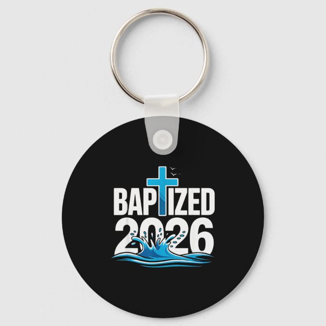 Baptized 2026  keychain (Front)