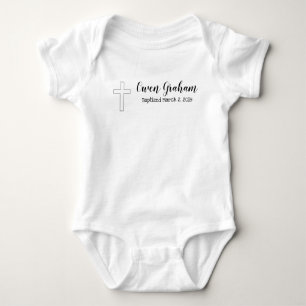 baptized baby bodysuit