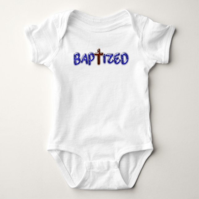 Baptized Baby Bodysuit - Baptism -Special Occasion (Front)