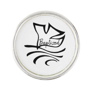 Baptized Dove Lapel Pin