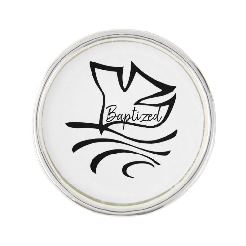 Baptized Dove Lapel Pin