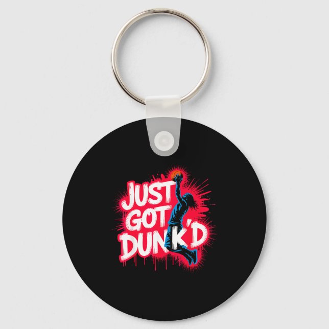 Baptized Jesus Just Got Dunked Baptism  Keychain (Front)