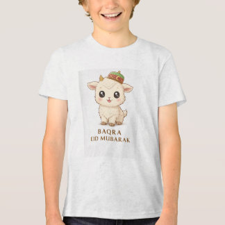 Baqra Eid Mubarak Goat T-shirt design Tri-Blend Shirt