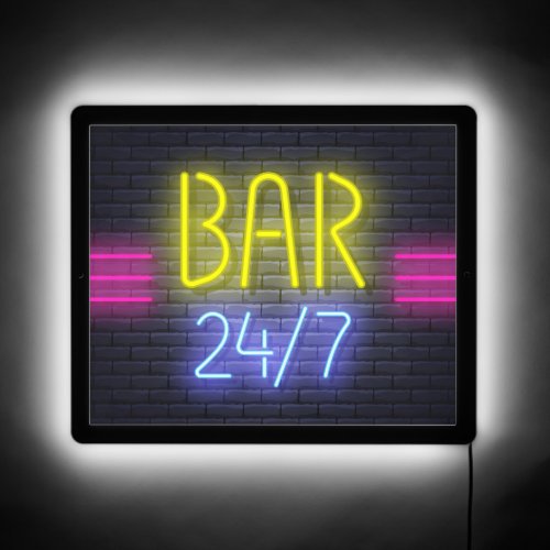 Bar 247 LED sign