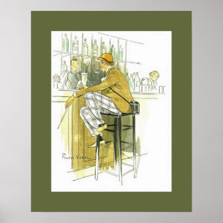 Bar Anglais ~ English Bar ~ Pierre Vidal Poster