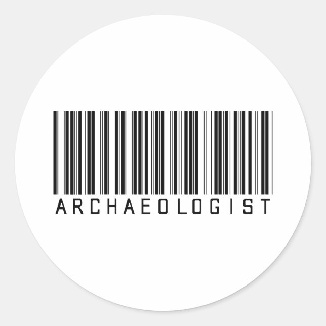 BAR ARCHAEOLOGIST LIGHT CLASSIC ROUND STICKER (Front)