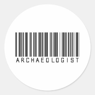 BAR ARCHAEOLOGIST LIGHT CLASSIC ROUND STICKER