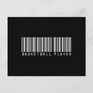 BAR BASKETBALL PLAYER DARK POSTCARD