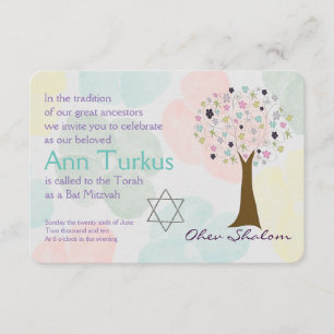 Bar Bat Bnai Mitzvah Invitation