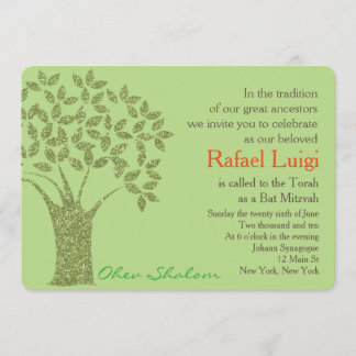 Bar Bat Bnai Tree of Life Mitzvah Invitation