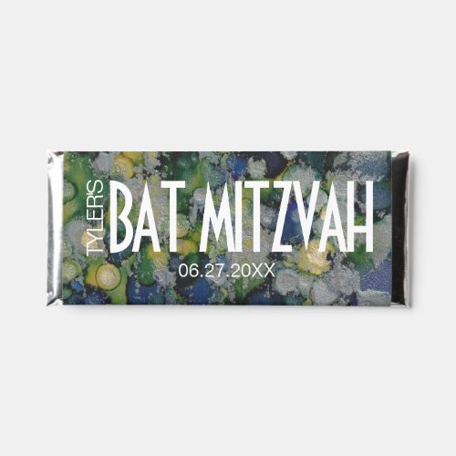Bar Bat Mitzvah Colorful Inks Chocolate Bar Labels
