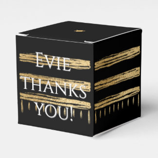 Bar Bat Mitzvah Gold Tallit Classic Favor Boxes
