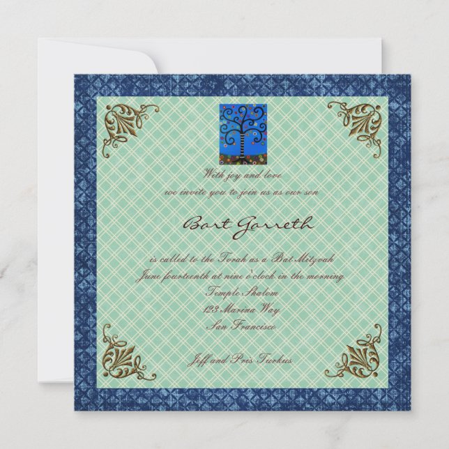 Bar Bat Mitzvah Invitations (Front)