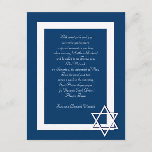 Bar/Bat Mitzvah Invitations