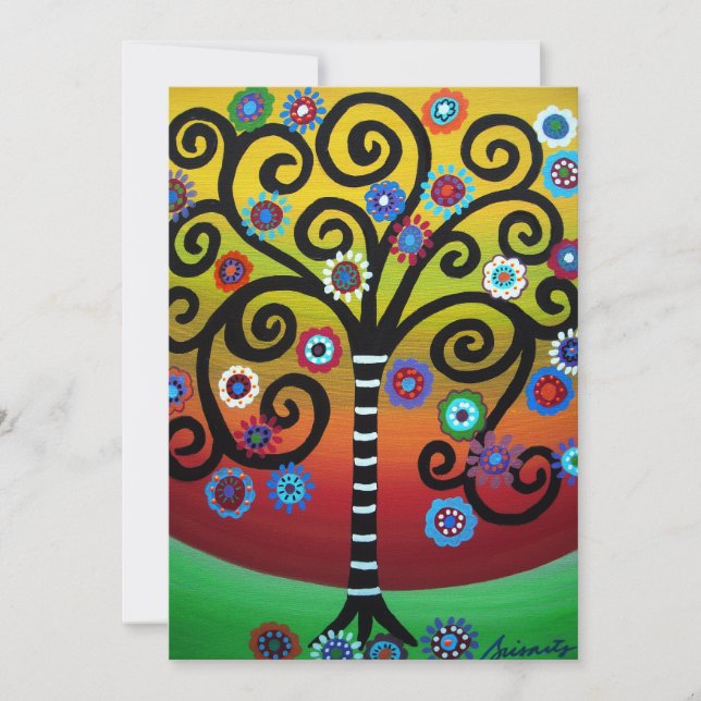 BAR BAT MITZVAH INVITATIONS BY PRISARTS (Front)