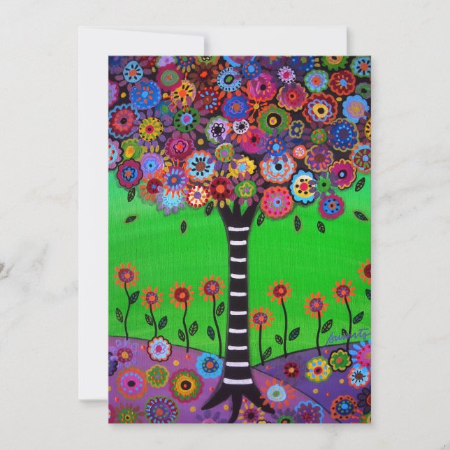 BAR BAT MITZVAH INVITATIONS BY PRISARTS (Front)