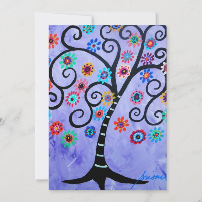 BAR BAT MITZVAH INVITATIONS BY PRISARTS (Front)