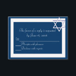 Bar/Bat Mitzvah Invitations Response Card<br><div class="desc">http://www.zazzle.com/bar_bat_mitzvah_invitations_invitation-161495077482414539</div>