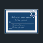 Bar/Bat Mitzvah Invitations Response Card<br><div class="desc">http://www.zazzle.com/bar_bat_mitzvah_invitations_invitation-161495077482414539</div>