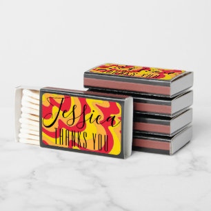 Bar Bat Mitzvah Matchbook Silver Lined Waves Matchboxes