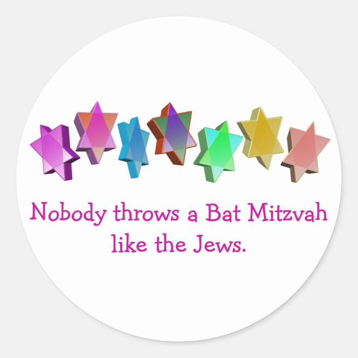Bar/Bat Mitzvah Round Sticker