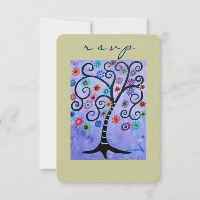 Bar Bat Mitzvah RSVP Card (Front)
