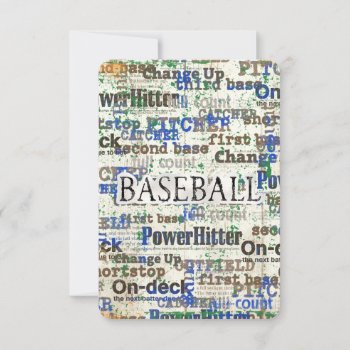 Bar Bat Mitzvah Rsvp Card Baseball Theme by prisarts at Zazzle