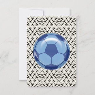 Bar Bat Mitzvah RSVP Card Soccer Theme