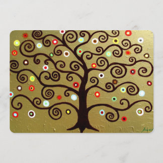 bar bat mitzvah TREE OF LIFE INVITATIONS