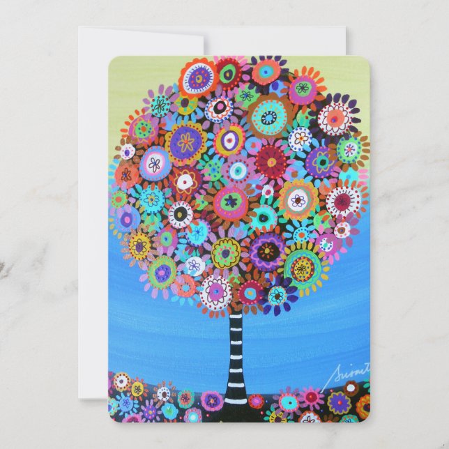 bar bat mitzvah TREE OF LIFE INVITATIONS (Front)