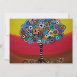 bar bat mitzvah TREE OF LIFE INVITATIONS