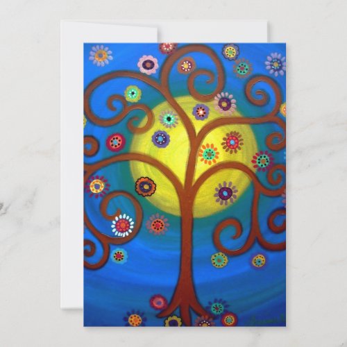 bar bat mitzvah TREE OF LIFE INVITATIONS