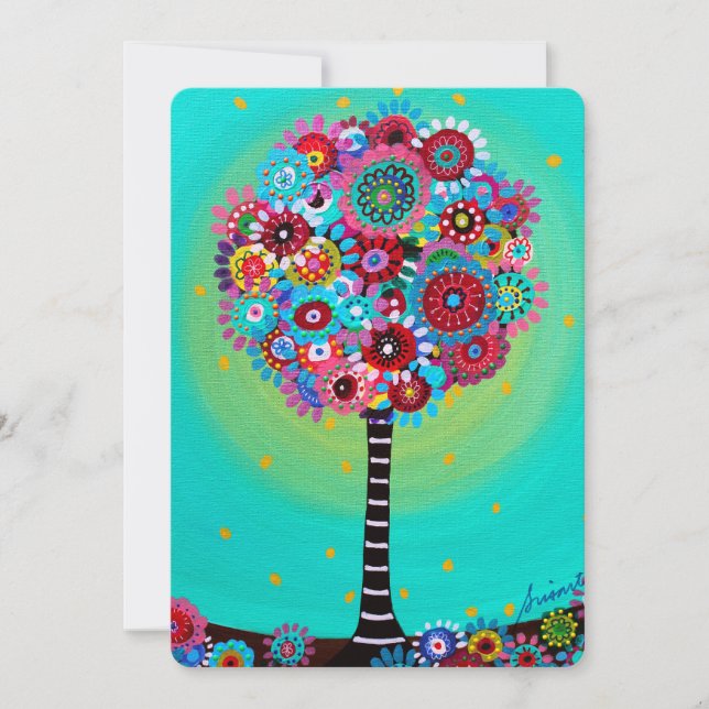 bar bat mitzvah TREE OF LIFE INVITATIONS (Front)