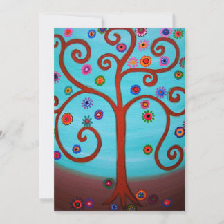 bar bat mitzvah TREE OF LIFE INVITATIONS