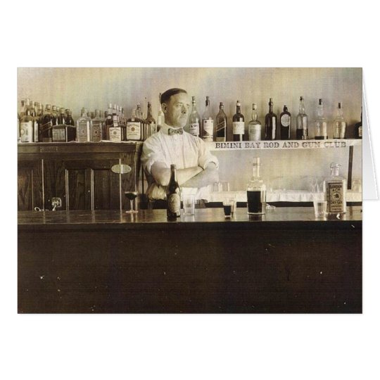 Bar, Bimini Rod and Gun Club, North Bimini Island Card