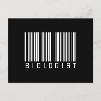 BAR BIOLOGIST DARK POSTCARD