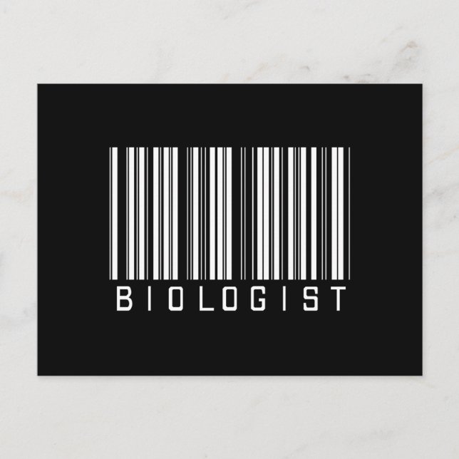BAR BIOLOGIST DARK POSTCARD (Front)