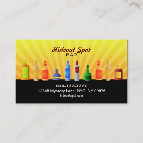 Bar Business Cards