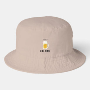 Bar Business vintage beer logo shop Bucket Hat