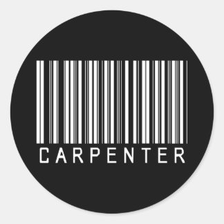 BAR CARPENTER DARK CLASSIC ROUND STICKER