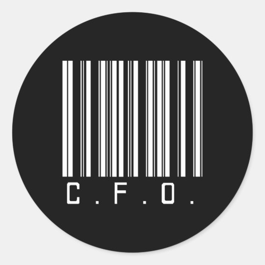 BAR CFO DARK CLASSIC ROUND STICKER