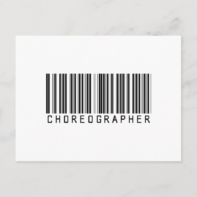 BAR CHOREOGRAPHER LIGHT POSTCARD (Front)