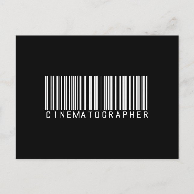 BAR CINEMATOGRAPHER DARK POSTCARD (Front)