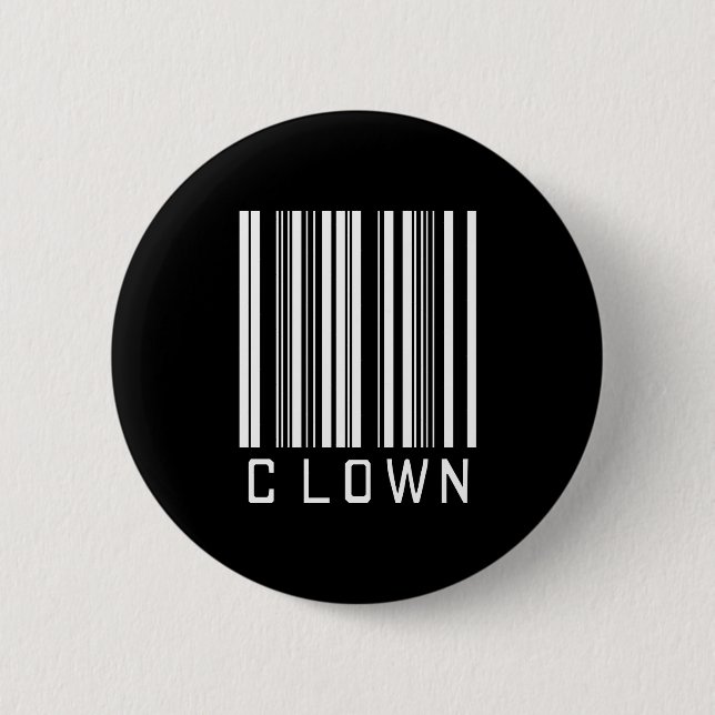 BAR CLOWN DARK PINBACK BUTTON (Front)